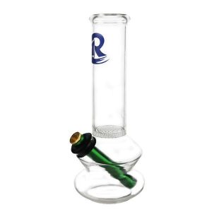 Wholesale Roddi Double Bubble Honeycomb Glass Bonza Bong – 21cm water pipe with honeycomb filter, available at Down Under Wholesalers.