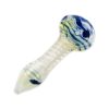 Spiral Blown Glass Pipe - 9cm