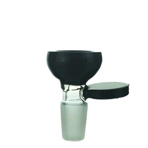 Black Round Male Cone Piece With Holder - 19mm