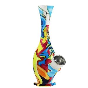 Assorted Vase Silicone Waterpipe – 17cm
