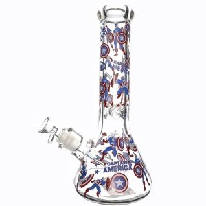 Captain America Beaker Bong