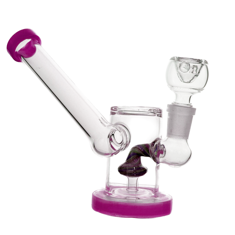 Buy Wholesale Vibrant Prism Bong Dab Rig with colorful shower-head perc and glass cone piece