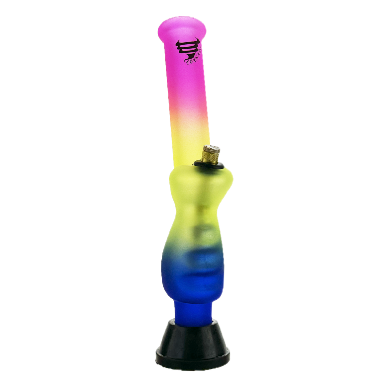 Tornado Large Rainbow Gripper Bong 32cm – Wholesale Waterpipe with Ergonomic Grip