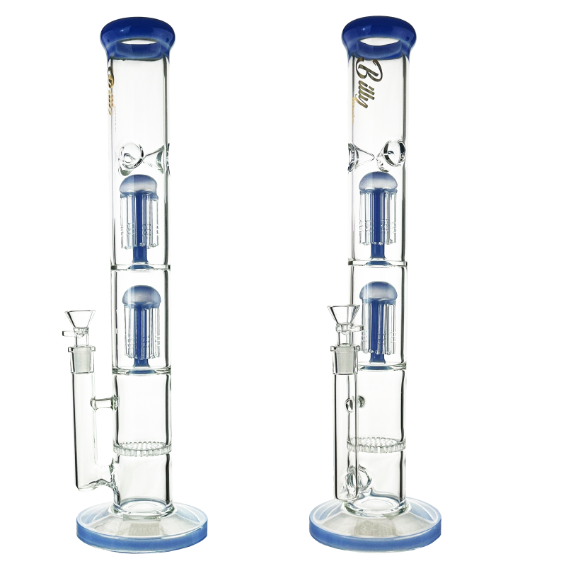 Wholesale Billy Mate Trinity Chill Bong 45cm with triple chamber design, honeycomb percolator, and ice catcher.