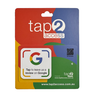 Tap2Access Google Review Card for Retailers