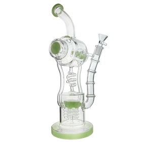 Buy Wholesale Tesla Spiral Recycler Bong 38cm for Smooth Smoking