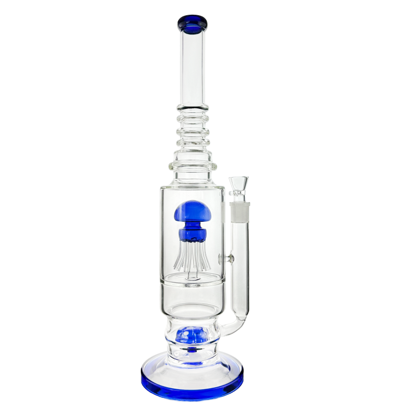 Wholesale Aqua Shroom Tower Bong 46cm with dual chamber and mushroom perc.