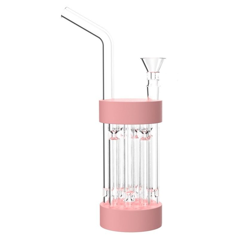 Wholesale DryHit Pro - Portable 8-inch dry pipe bong with thick bowl for 14 mm female joint, ideal for affordable smoking accessories.
