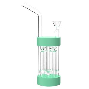 Wholesale DryHit Pro - Portable 8-inch dry pipe bong with thick bowl for 14 mm female joint, ideal for affordable smoking accessories.