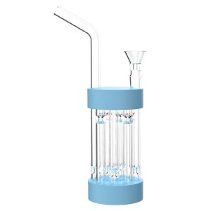 Wholesale DryHit Pro - Portable 8-inch dry pipe bong with thick bowl for 14 mm female joint, ideal for affordable smoking accessories.