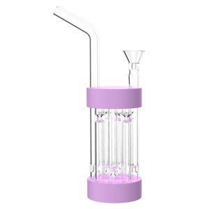 Wholesale DryHit Pro - Portable 8-inch dry pipe bong with thick bowl for 14 mm female joint, ideal for affordable smoking accessories.