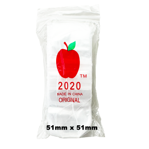 Premium Wholesale Apple Zip Lock Plastic Bags 2020 Resealable – 51mm x 51mm Stash Bags – Bulk Buy at Down Under Wholesalers
