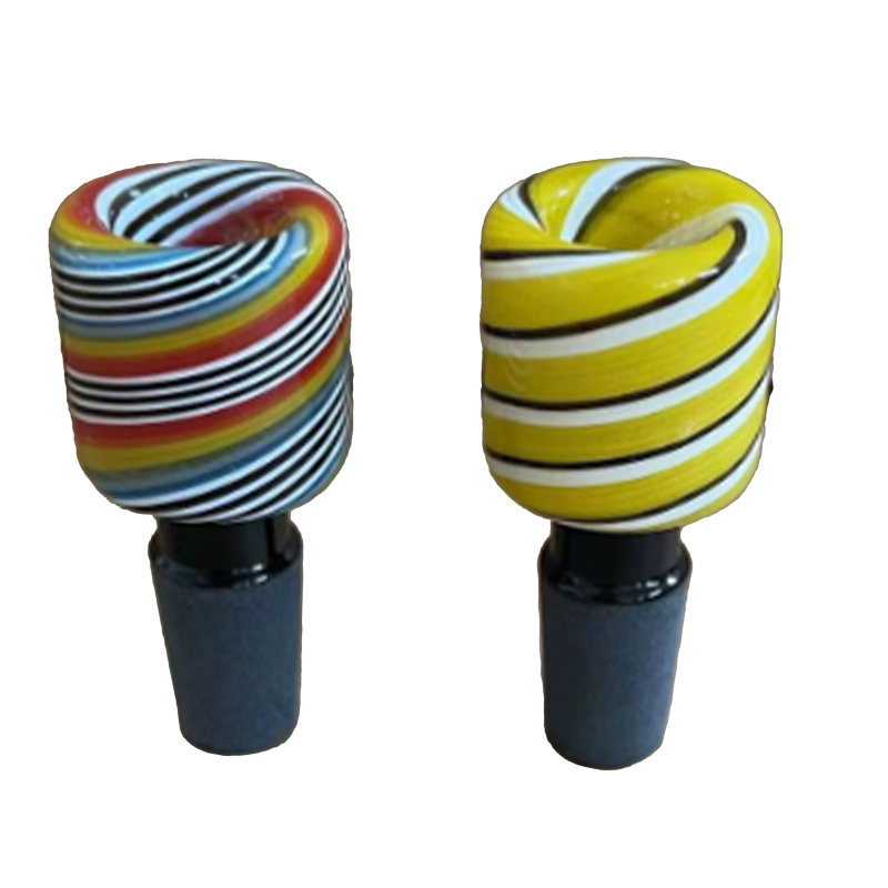 Wholesale 14mm Vortex Swirl Glass Cone Piece in Vibrant Colors