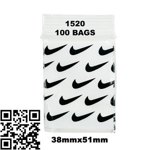 Premium Wholesale Nike Pattern Zip Lock Plastic Bags 1520 – 38mm x 51mm Stash Bags – Bulk Buy