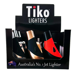 DuoBlaze Jet Flame Lighter - Double Flame Lighter with Safety Lock from Down Under Wholesalers