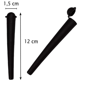 Black Joint Holders with Pop Up Lid – Pack of 50 | Wholesale Pre-Roll Storage for Tobacconists & Headshops