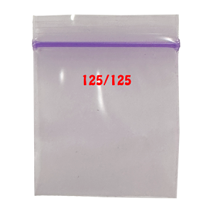 Purple Apple Zip Lock Plastic Bags 125/125 – 32mm x 32mm