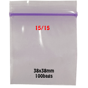 Apple Purple Zip Lock Plastic Bag 1515 – Apple Brand – 38x38mm (100 Pack)