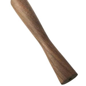 12cm Wooden Chillum Pipe with Round Body and Flat Mouthpiece – Front View