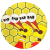 Round Dab Mat with Honeycomb Print – DAB DAB Design