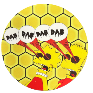 Round Dab Mat with Honeycomb Print – DAB DAB Design