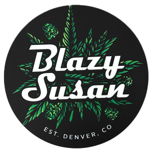 Blazy Susan Dab Mat – Round Silicone Brand Edition