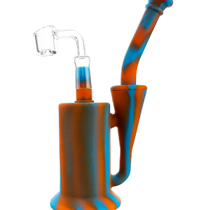 Firestorm Dab Rig – Silicone, Orange & Blue, 20cm