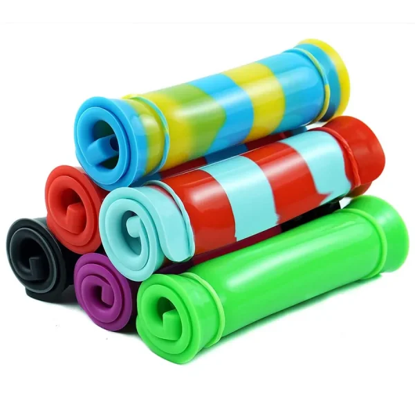 Rolled silicone mats in assorted colors for dabbing or crafting