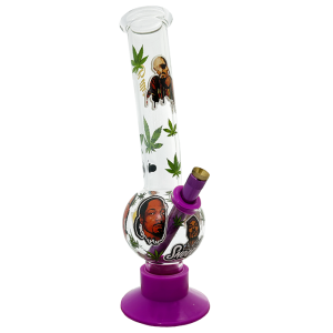 Billy Mate Rap Icons Glass Bong with Silicone Base 29cm