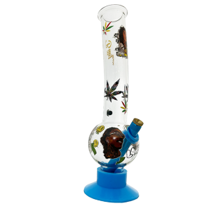 Billy Mate Reggae Legend Glass Bong with Silicone Base 29cm