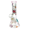 Hello Kitty Glass Beaker Bong Flower Dress Design 23cm